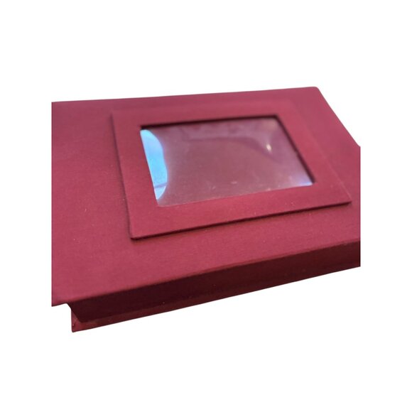 Decorative Red Jewelry Box With Assorted Costume Jewelry & Display Window - Picture 4 of 16